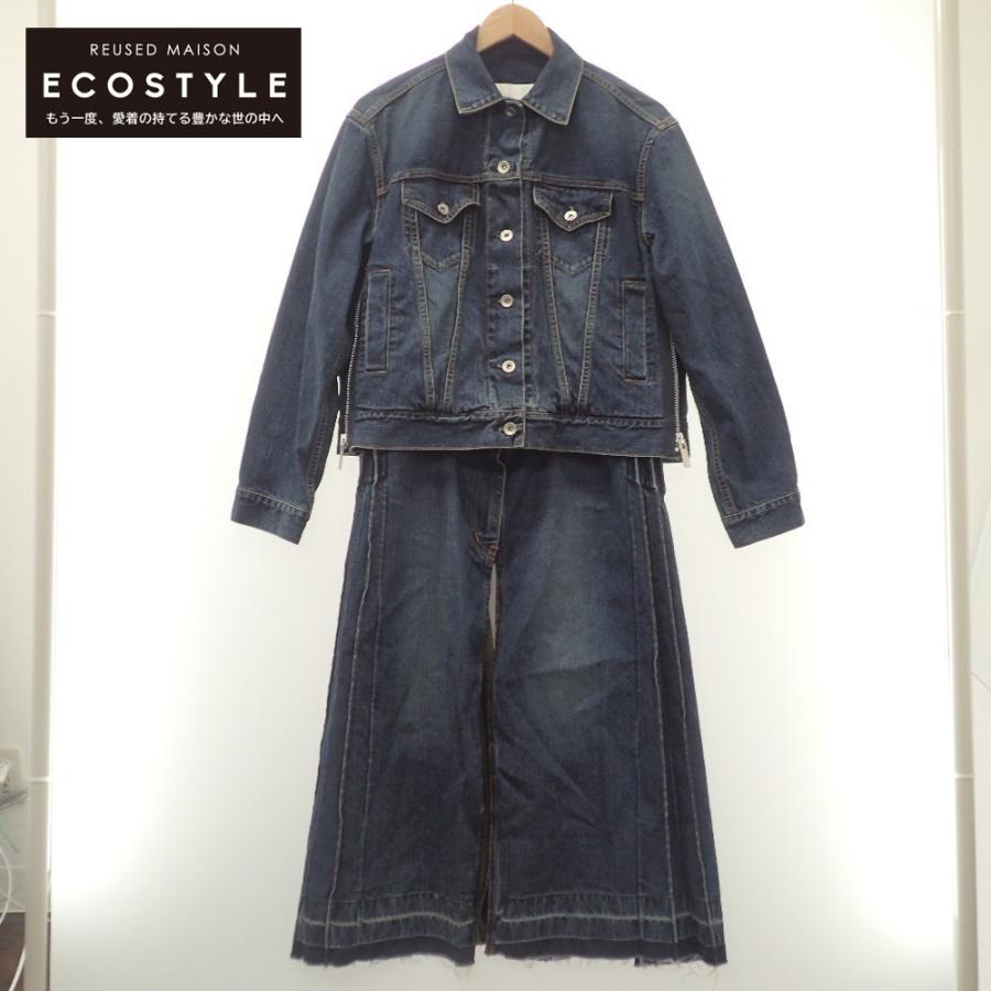 sacai サカイ 20-05307 20AW ドッキングプリーツ デニムコート sacai サカイ 20-05307 20AW ドッキングプリーツ デニムコート