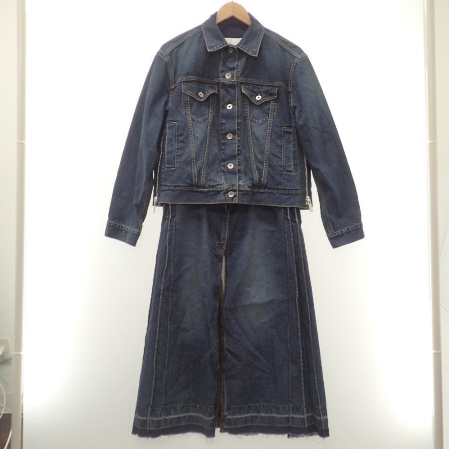 sacai サカイ 20-05307 20AW ドッキングプリーツ デニムコート sacai サカイ 20-05307 20AW ドッキングプリーツ デニムコート