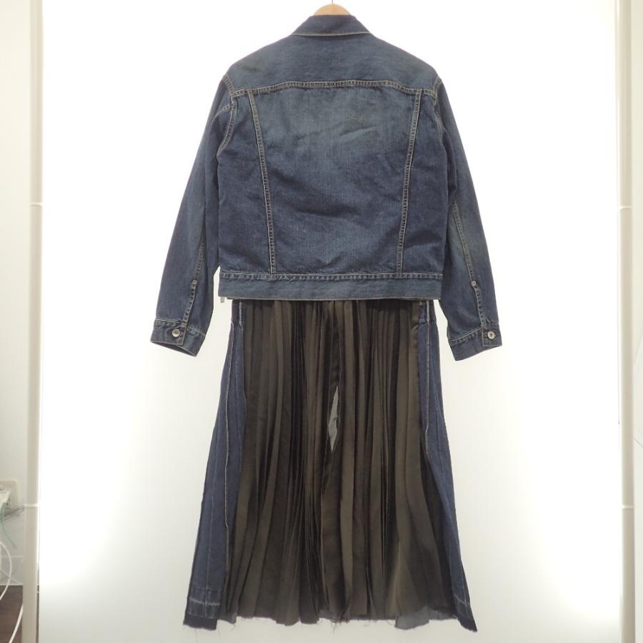 sacai サカイ 20-05307 20AW ドッキングプリーツ デニムコート sacai サカイ 20-05307 20AW ドッキングプリーツ デニムコート
