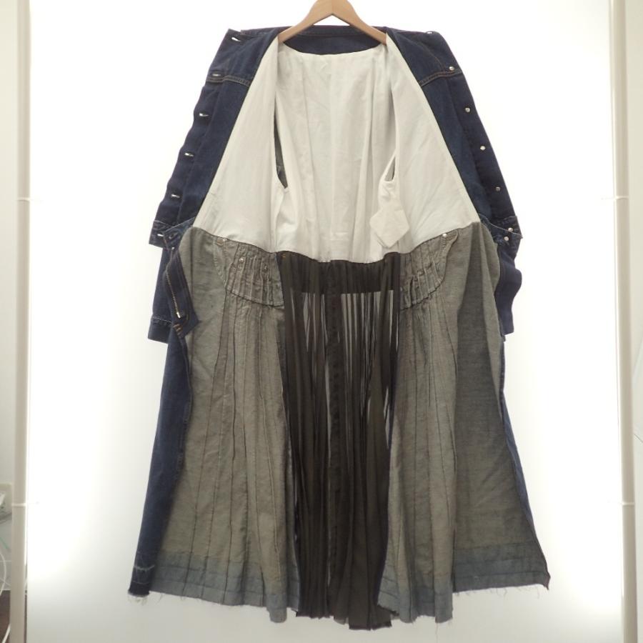 sacai サカイ 20-05307 20AW ドッキングプリーツ デニムコート sacai サカイ 20-05307 20AW ドッキングプリーツ デニムコート