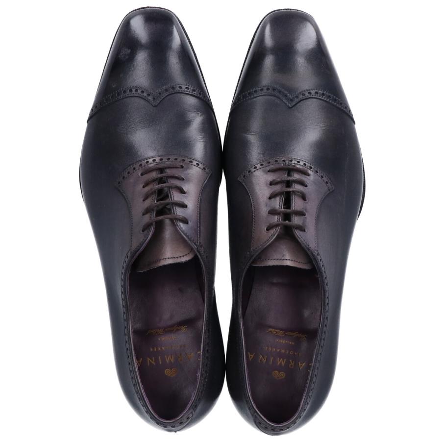 Carmina カルミナ 内羽根 レザーパンチドキャップトゥシューズ 6