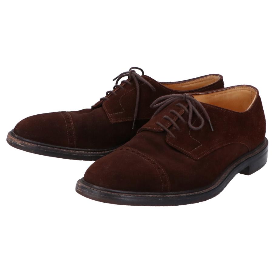 JOHN LOBB ジョンロブ RUSSEL II ラッセル2 8695ラスト 外羽根 スエード ブローグキャップトゥシューズ 6E ダークブラウン メンズ JOHN LOBB ジョンロブ RUSSEL II ラッセル2 8695ラスト 外羽根 スエード ブローグキャップトゥシューズ 6E ダークブラウン メンズ