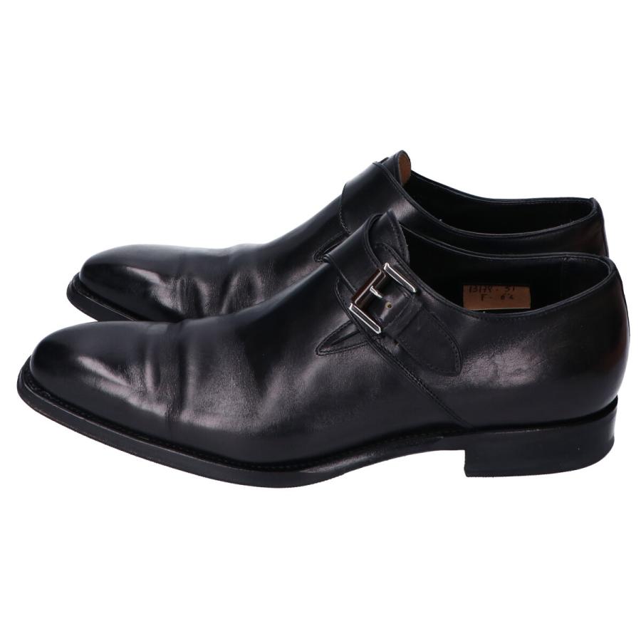 正規限定 SANTONI サントーニ シングルモンクストラップ ドレスシューズ 即決 SANTONI サントーニ 25cm 7 12236 メンズ レザーシューズ モンク
