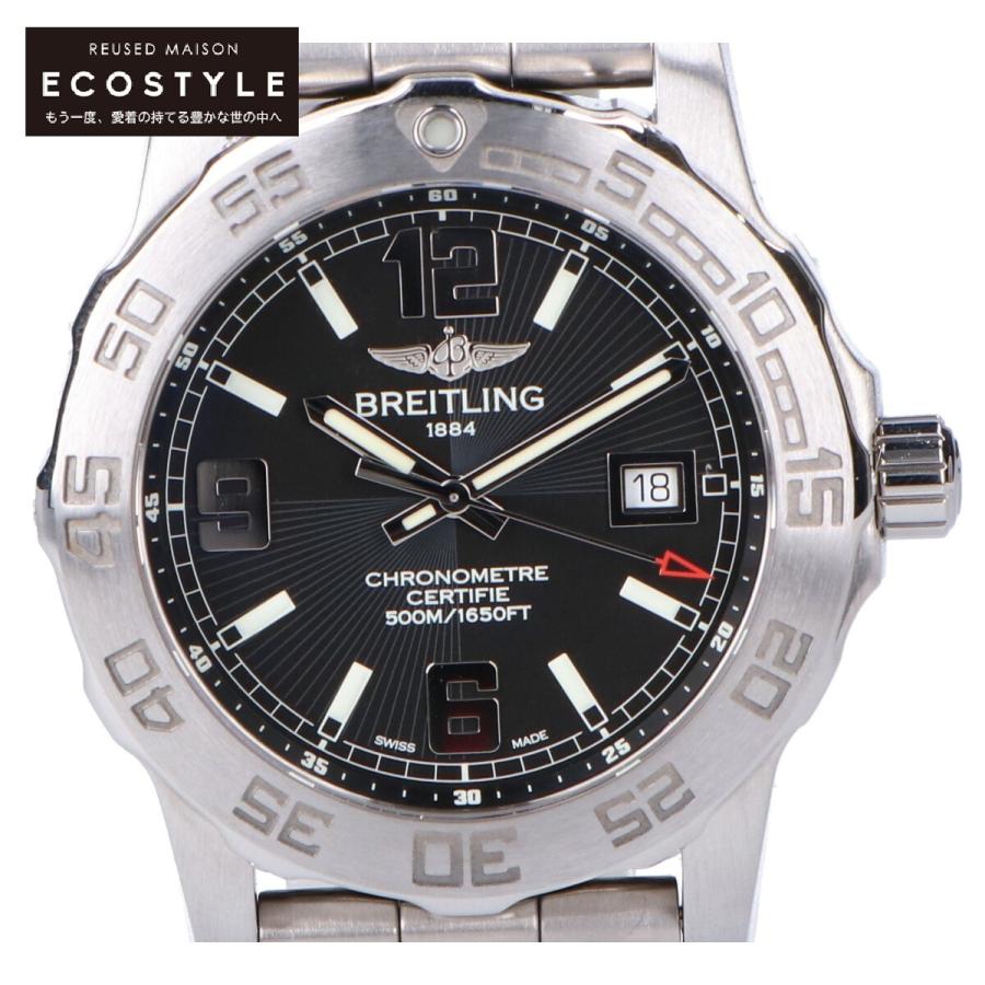 ブライトリング 新品同様/ BREITLING A74387 コルト44 黒文字盤 