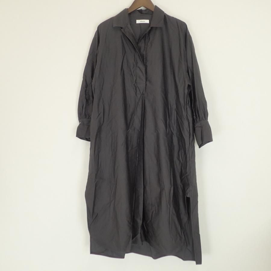 美品/ ebure エブール 3210300346 コットンツイル シャツ ワンピース