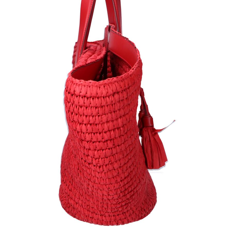 (美品)大人気、ケイトスペード、カゴバッグ、ラフィア、大容量、A-4可、高級感有 美品 kate spade ケイト・スペード タッセル付 ラフィア/レザー かご