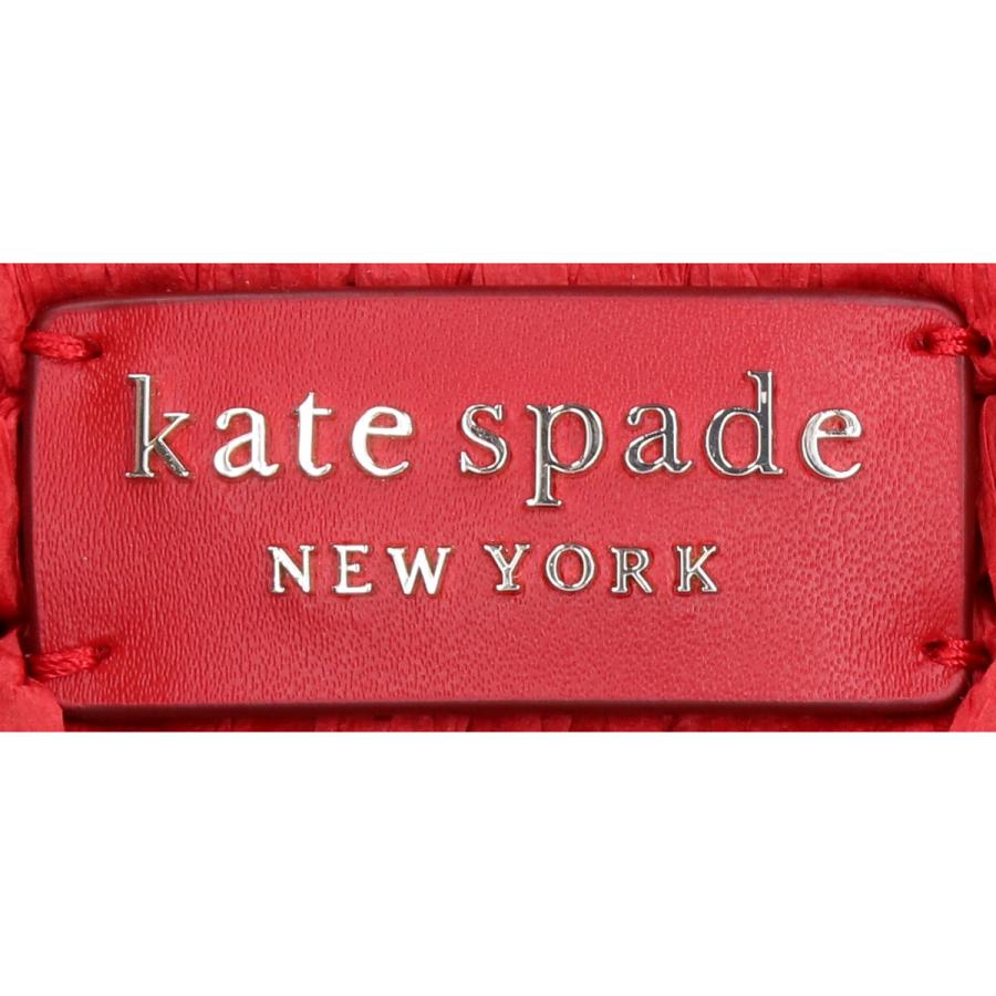 美品 kate spade ケイト・スペード タッセル付 ラフィア/レザー かご 