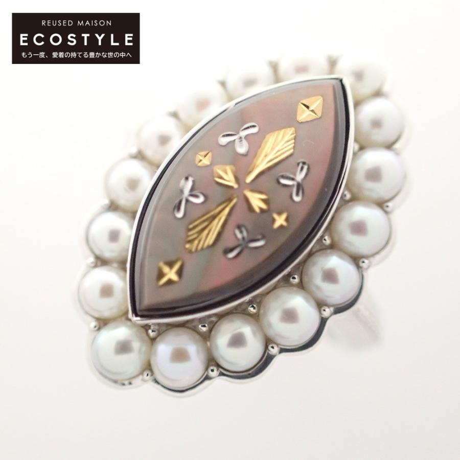 MIKIMOTO（ミキモト） 新品同様 Pt950刻印 ピクウェ パール/シェル