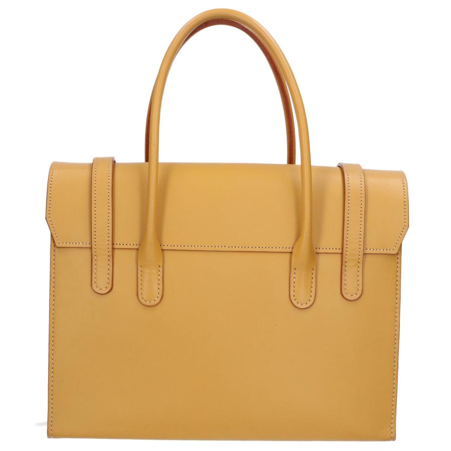 亀屋革具店KAMEYAKAWAGUTEN レザー フラップ トートバッグ イエロー