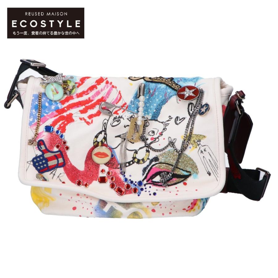 MARC JACOBS M0008350 272 COLLAGE CANVAS SMALL MESSENGER コラージュ 