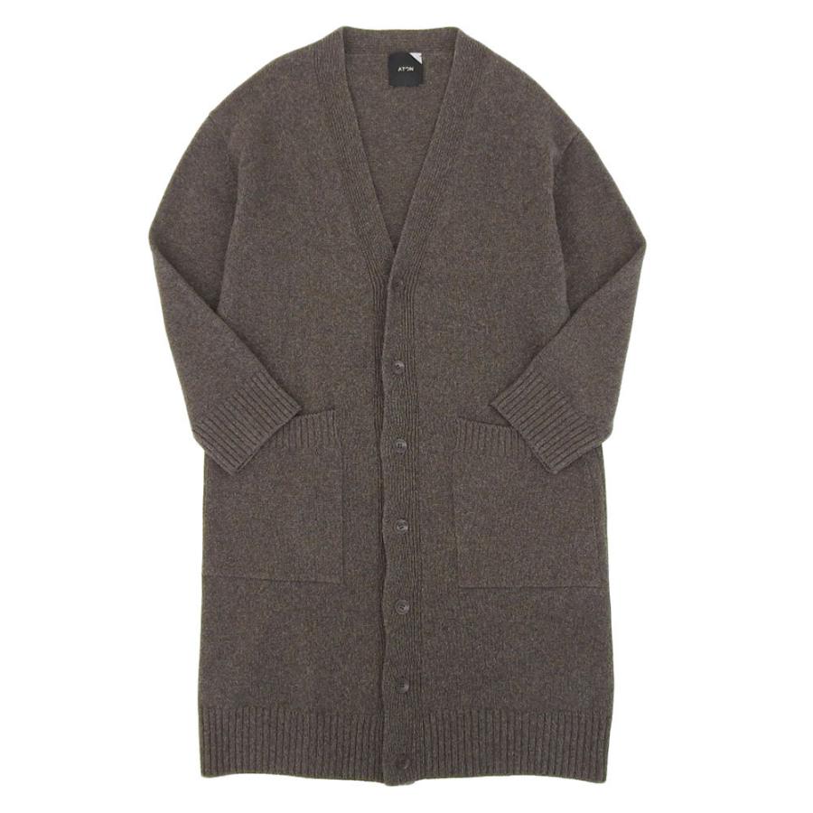 美品 ATON エイトン SILTE MOULINE OVERSIZED CARDIGAN カーディガン 