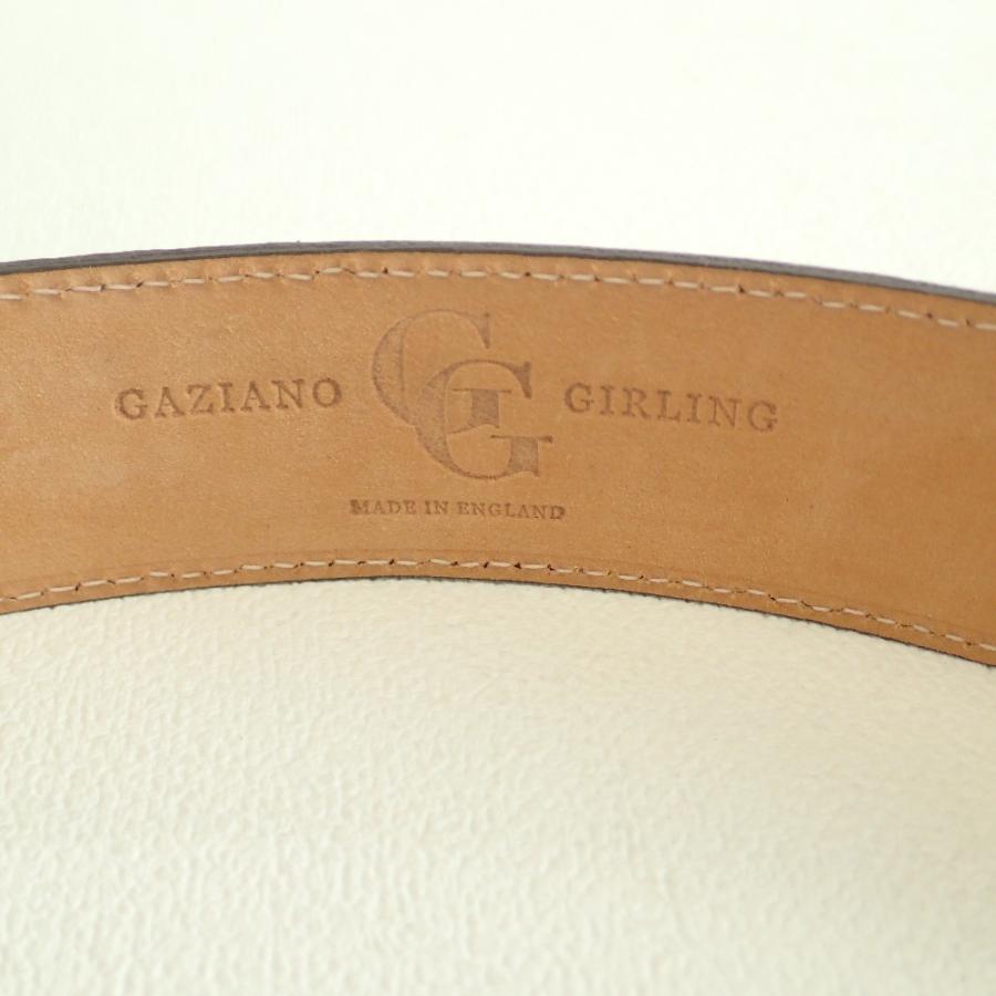 美品 GAZIANO＆GIRLING ガジアーノ＆ガーリング ロゴ刻印 スクエア  