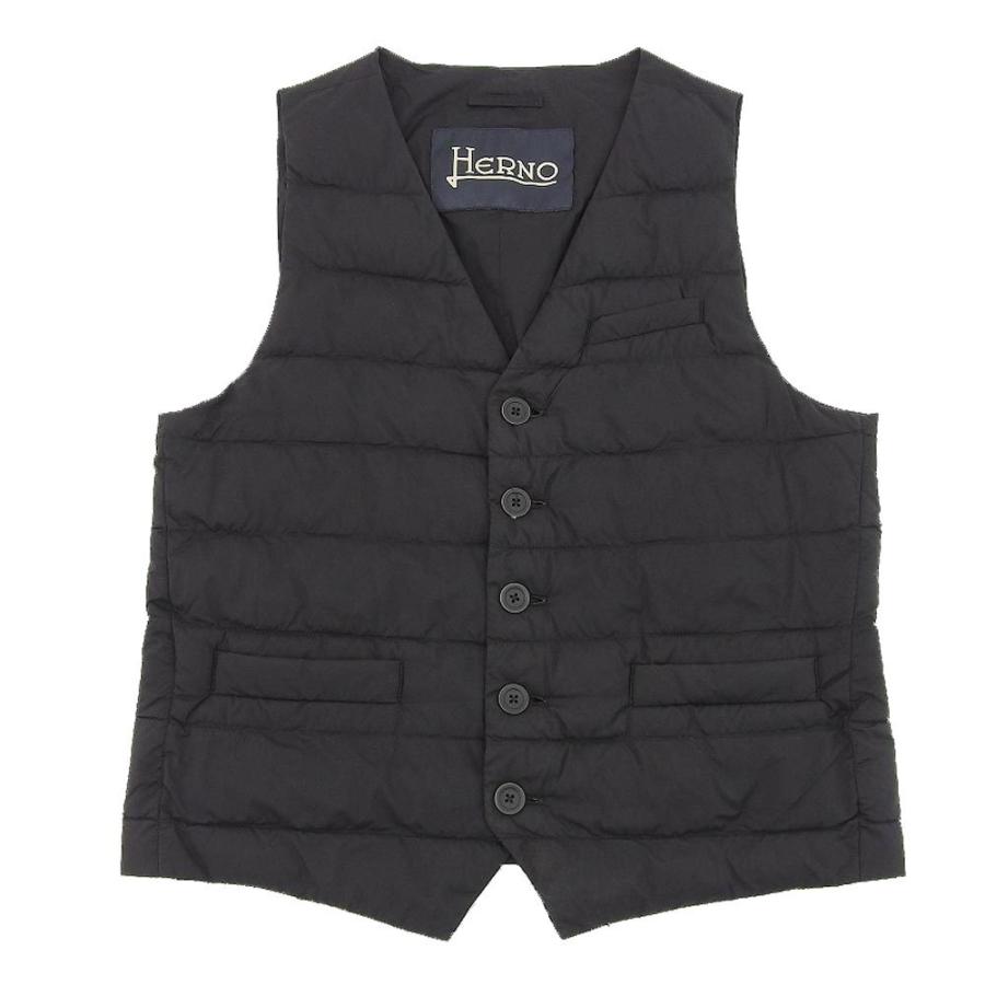 HERNO（ヘルノ） ナイロン 中綿 インナーベスト メンズ ダークネイビー