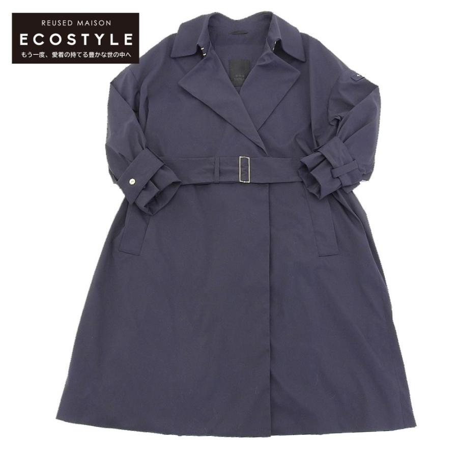 TATRAS トレンチコート　ドルマンスリーブ　紺　ネイビー　美品 TATRAS トレンチコート ドルマンスリーブ 紺 ネイビー 美品