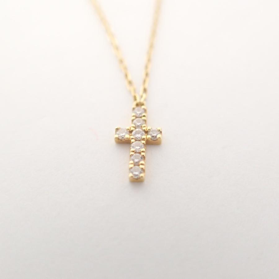 AHKAH 美品 アーカー K18刻印 0.05ct パヴェダイヤ クロス AHKAH 美品 アーカー K18刻印 0.05ct パヴェダイヤ クロス