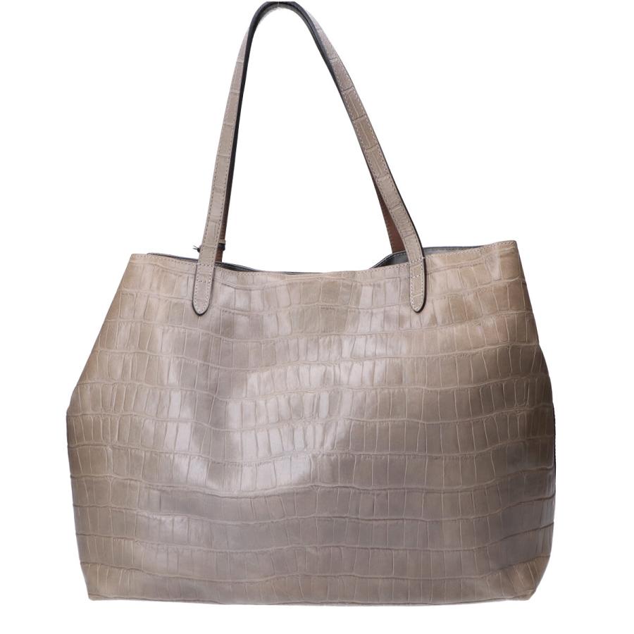 最終値引き❗️お買い得❗️フェリージ クロコ型押し トート