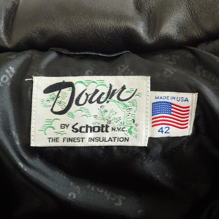 Schott N.Y.C（ショット） SCHOTT 7552 BIAS QUILT LEATHER DOWN JKT