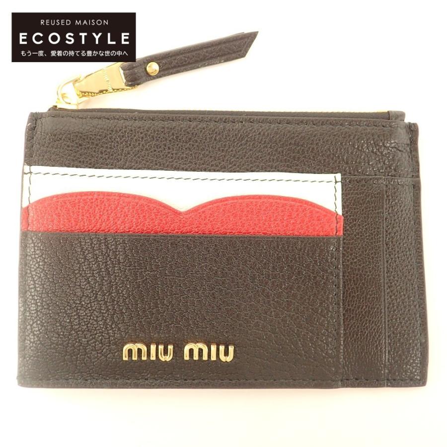 urin⚠️MIU MIU ケース　カードケース　財布　マドラスレザー miu 美品 MIUMIU ミュウミュウ 5MC446 MADRAS COLOUR マドラスカラー
