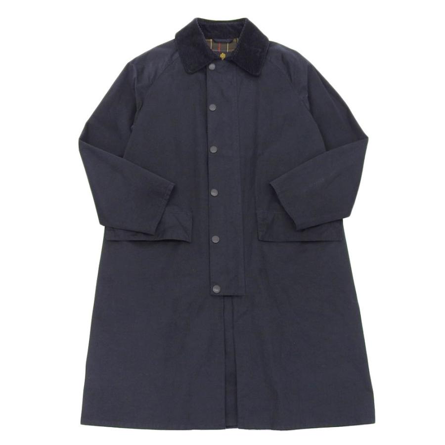 Barbour バブアー NEW BURGHLEY PEACHED ロングコート メンズ 黒