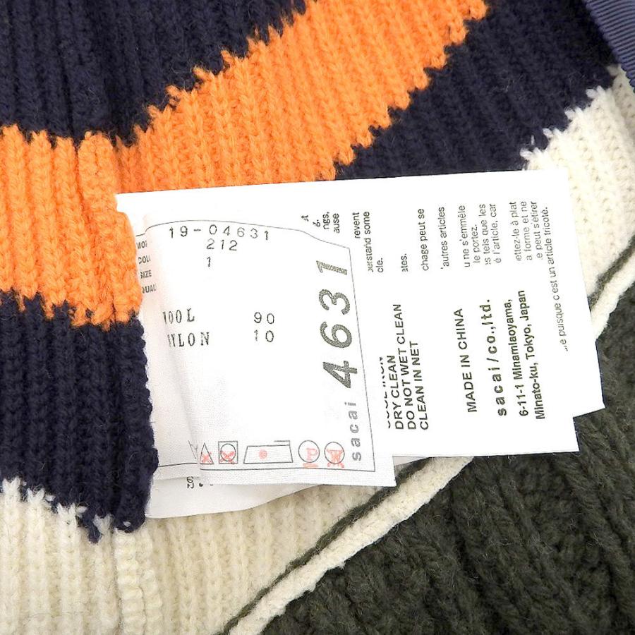 sacai サカイ アシンメトリー ダブルジップ ニット トップス sacai サカイ アシンメトリー ダブルジップ ニット トップス