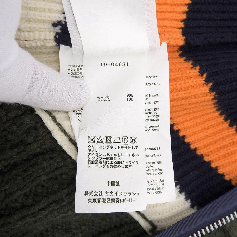 sacai サカイ アシンメトリー ダブルジップ ニット トップス sacai サカイ アシンメトリー ダブルジップ ニット トップス