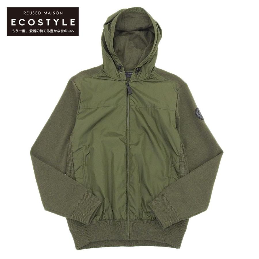 CANADA GOOSE カナダグース WINDBRIDGE ナイロンジップフーディ メンズ オリーブ サイズ S 6968M
