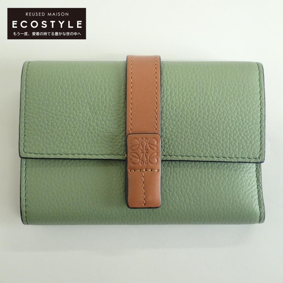 【美品】ロエベ 三つ折り財布 バーティカル LOEWE ロエベ 三つ折り財布 SGC TRIFOLD WALLET バーティカル