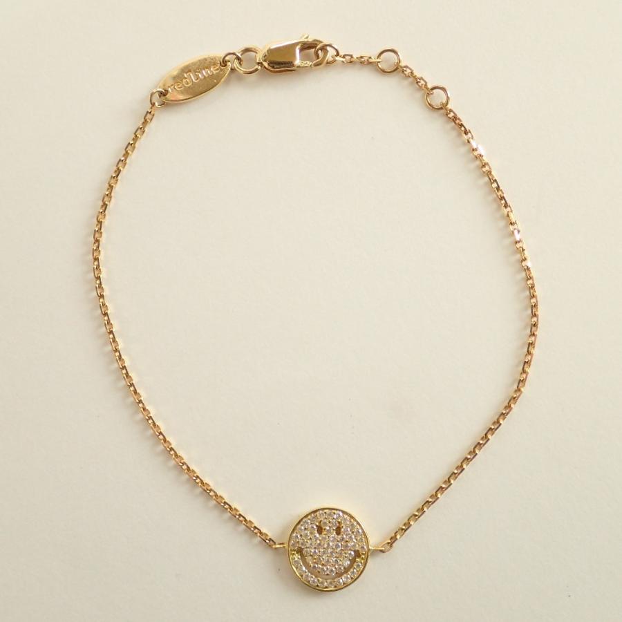 美品 redline レッドライン K18 SMILEY CHAINE パヴェ 美品 redline レッドライン K18 SMILEY CHAINE パヴェ