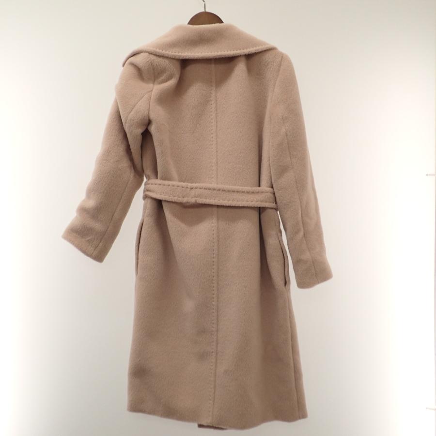 Max Mara マックスマーラ アルパカ混シャギーベルテッドコート　S~M 国内正規 Max Mara マックスマーラ 10161053 アルパカ混 ベルト付