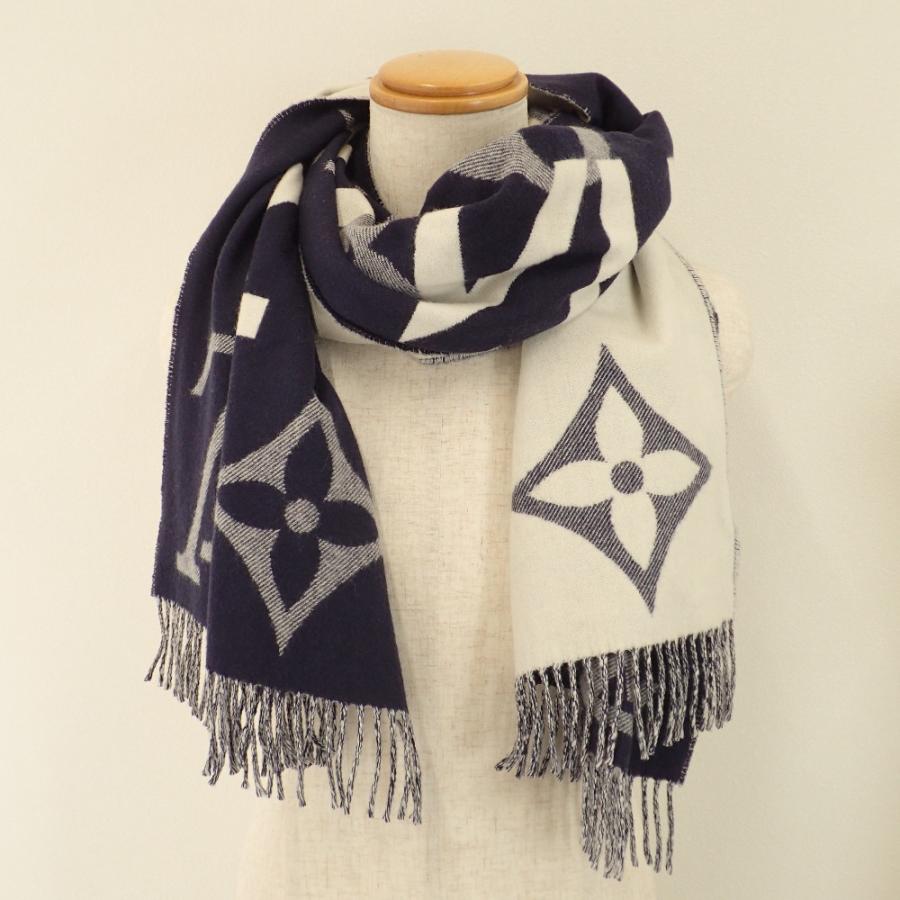 ルイヴィトン エシャルプ アンフィニットV カシミヤ混 マフラー マルチ