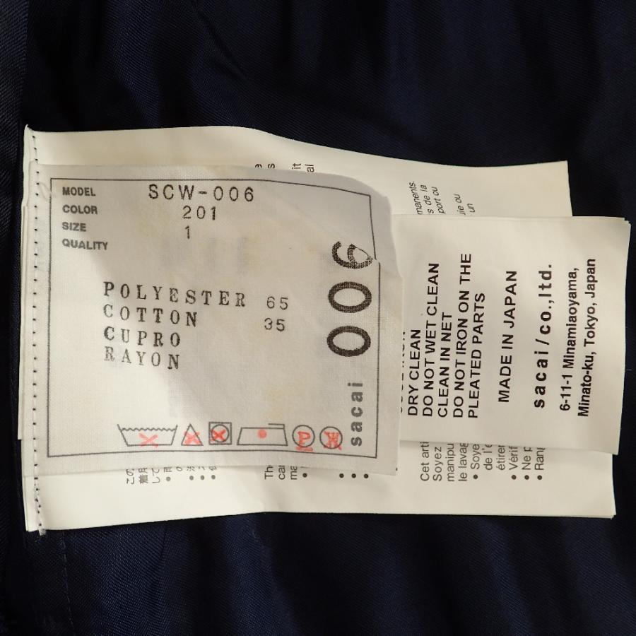 sacai（サカイ） 美品/ SCW-006 サイドスリット プリーツ スカート 1