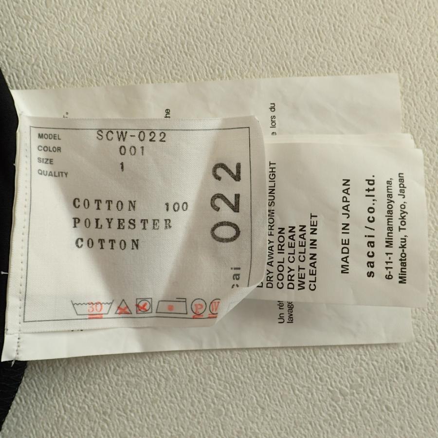 sacai（サカイ） 美品/ SCW-022 Cotton T-Shirt バックボタン コットン