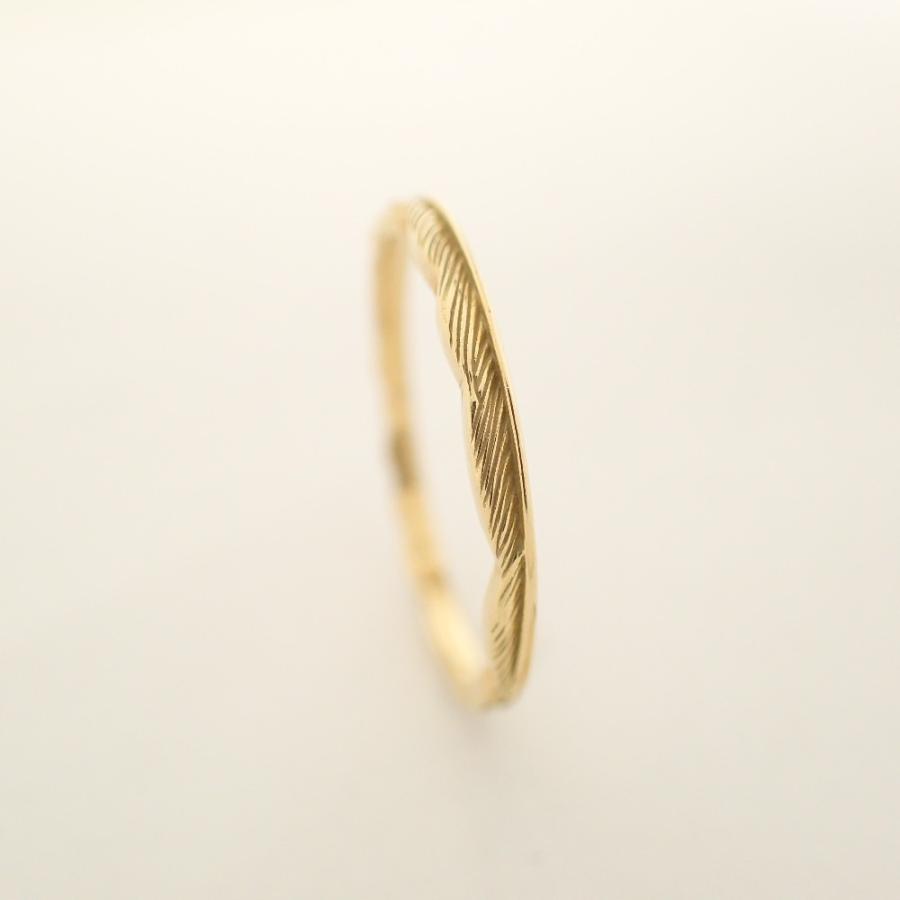 AHKAH（アーカー） 美品 LN0040010200 K18 フェザー リング・指輪 13