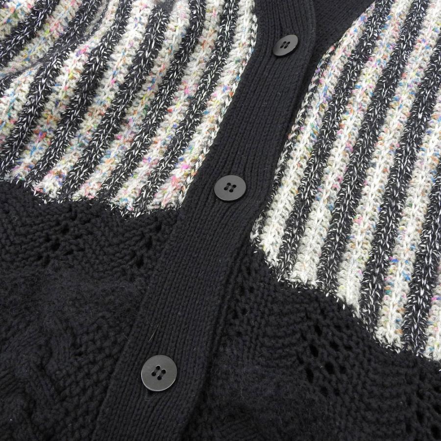 Mame Kurogouchi マメクロゴウチ MM19AW-KN032 Kasuri Knit Cardigan