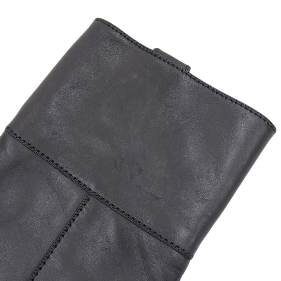 【美品】グッチ・ロングブーツ・黒・インターロッキングG・ロゴ・レザー・23.5位 GUCCI グッチ インターロッキングG レザー ロングブーツ