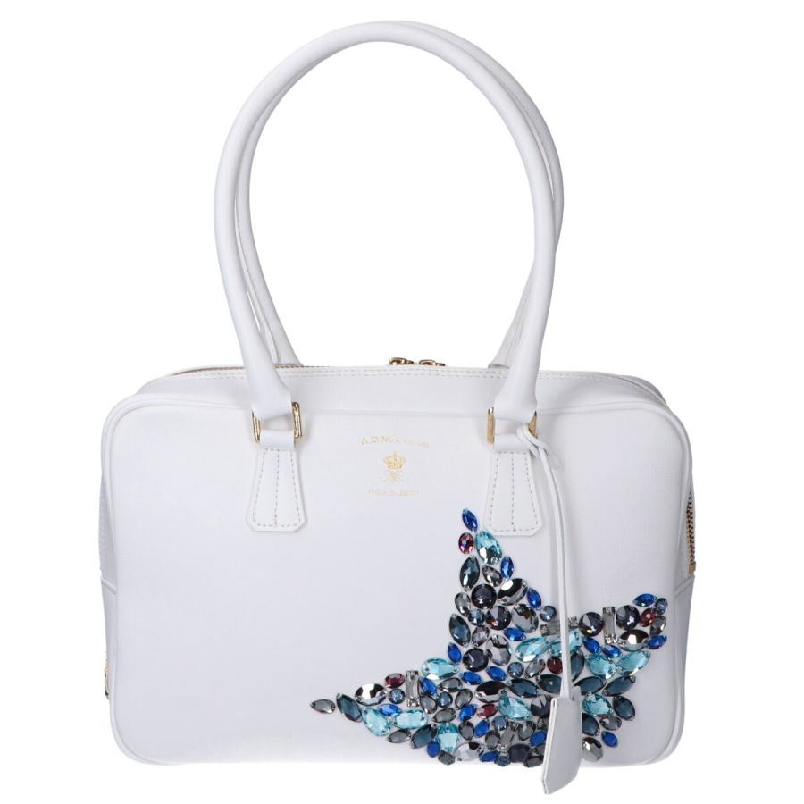 美品 ADMJ 20AW01016 DERBY LUX/STELLAMOTIF BOSTONBAG 28cm ダービー
