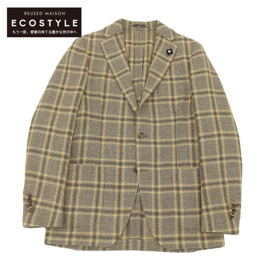 美品 LARDINI ラルディーニ Tessuto Esclusivo チェック シングル 3ボタン ジャケット メンズ イエロー ブラウン 44 : 7777100000073645 : ブランドリユースショップエコスタイル - 通販 - Yahoo!ショッピング 美品 LARDINI ラルディーニ Tessuto Esclusivo チェック シングル 3ボタン ジャケット メンズ イエロー ブラウン 44 : 7777100000073645 : ブランドリユースショップエコスタイル - 通販 - Yahoo!ショッピング