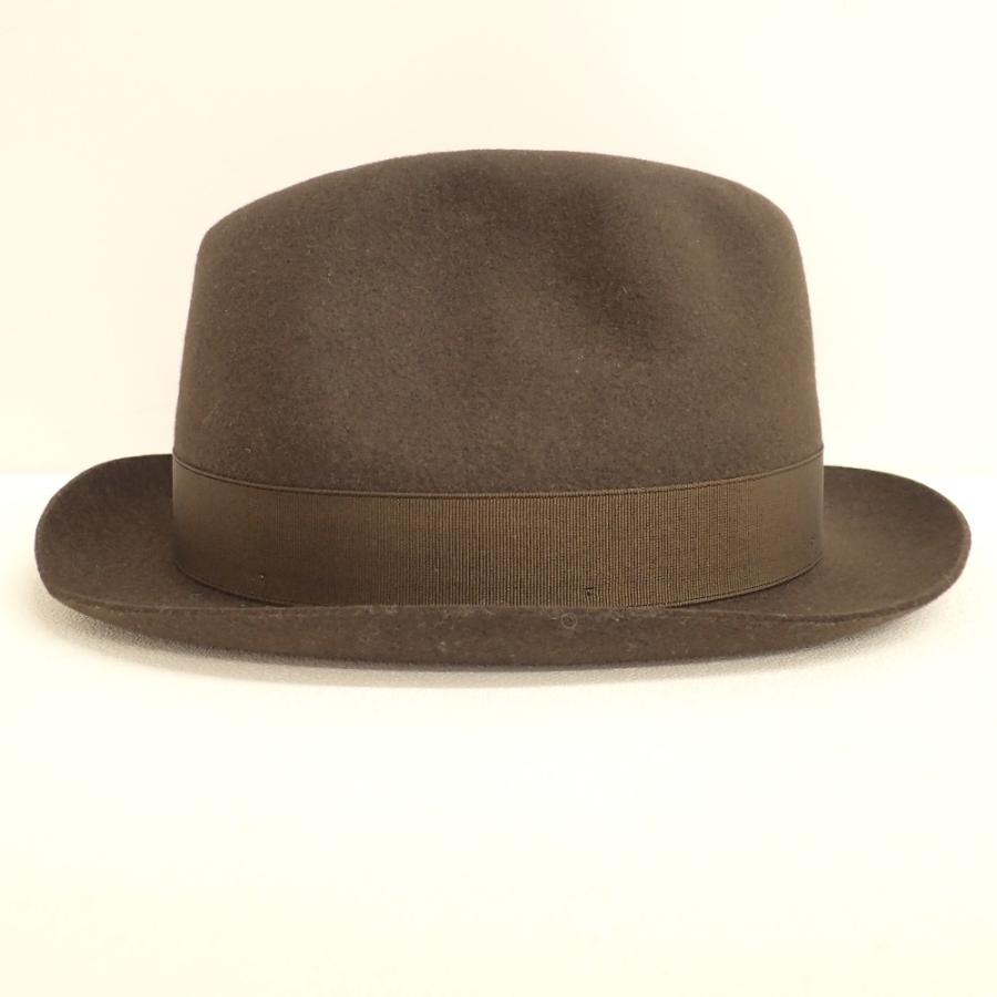 Borsalino 中折れハット ウール モカブラウン 59 Borsalino