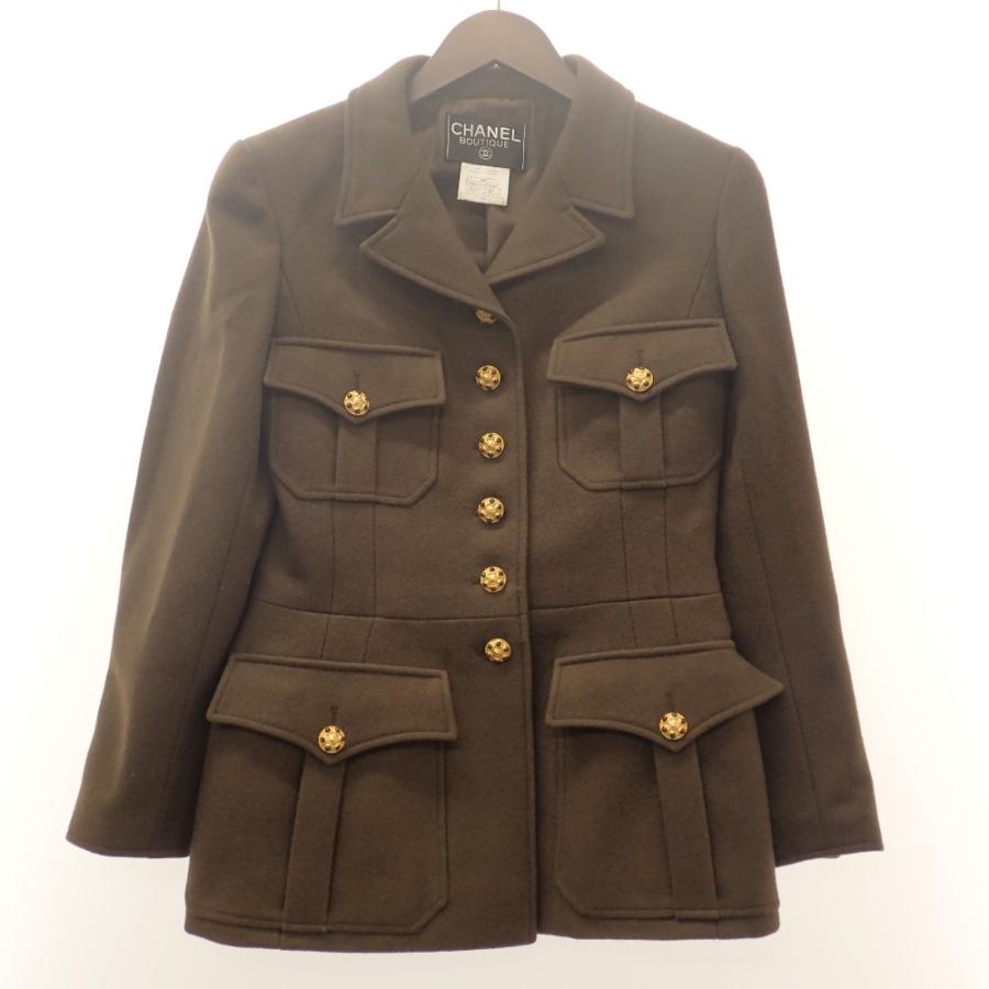 CHANEL ウール ジャケット 40 茶系 【公式通販】