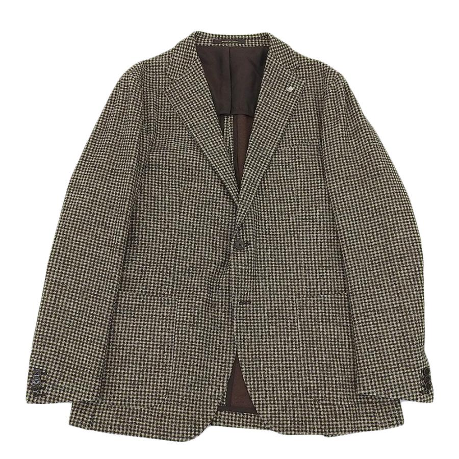 美品 ボリオリ テーラード カレー ウインドウペン チェック 本切羽 46