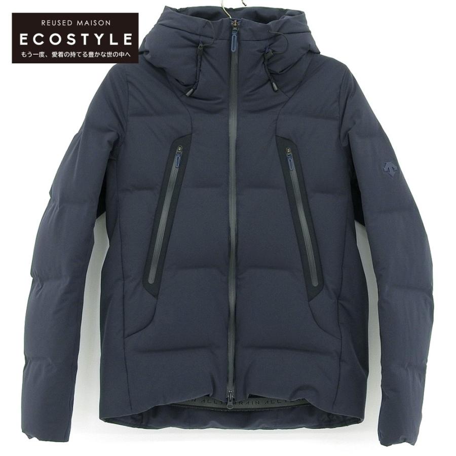 DESCENTE / ダウンジャケット/S/ポリエステル/ネイビー/無地/DAMWGK30U/水沢ダウン DESCENTE デサント 水沢ダウン マウンテニア ダウンジャケット