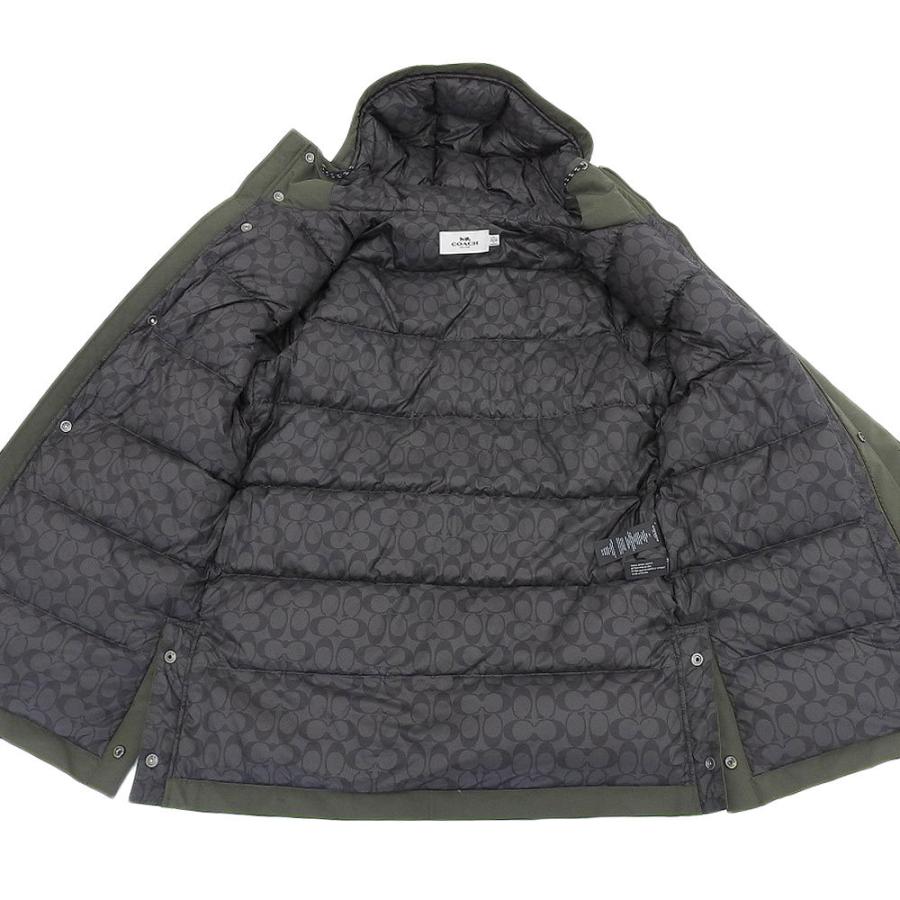 COACH 美品 コーチ ダウンモッズコート メンズ モスグリーン M COACH 美品 コーチ ダウンモッズコート メンズ モスグリーン M