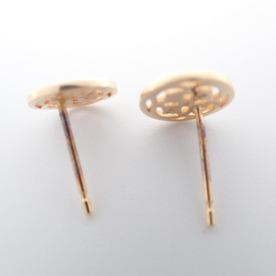 agete（アガット） K14YG/ダイヤモンド0.01ct サークル スタッド