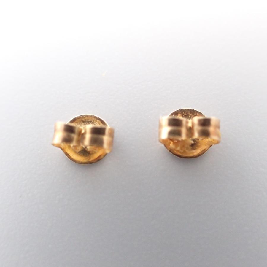 agete（アガット） K14YG/ダイヤモンド0.01ct サークル スタッド
