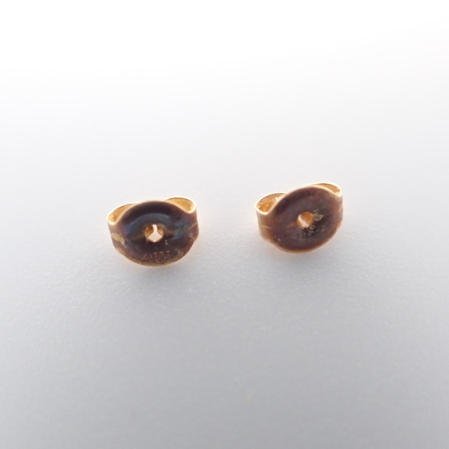 agete（アガット） K14YG/ダイヤモンド0.01ct サークル スタッド
