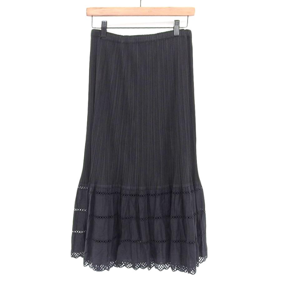 PLEATS PLEASE ISSEY MIYAKE プリーツプリーズ プリーツ切り替え 裾  