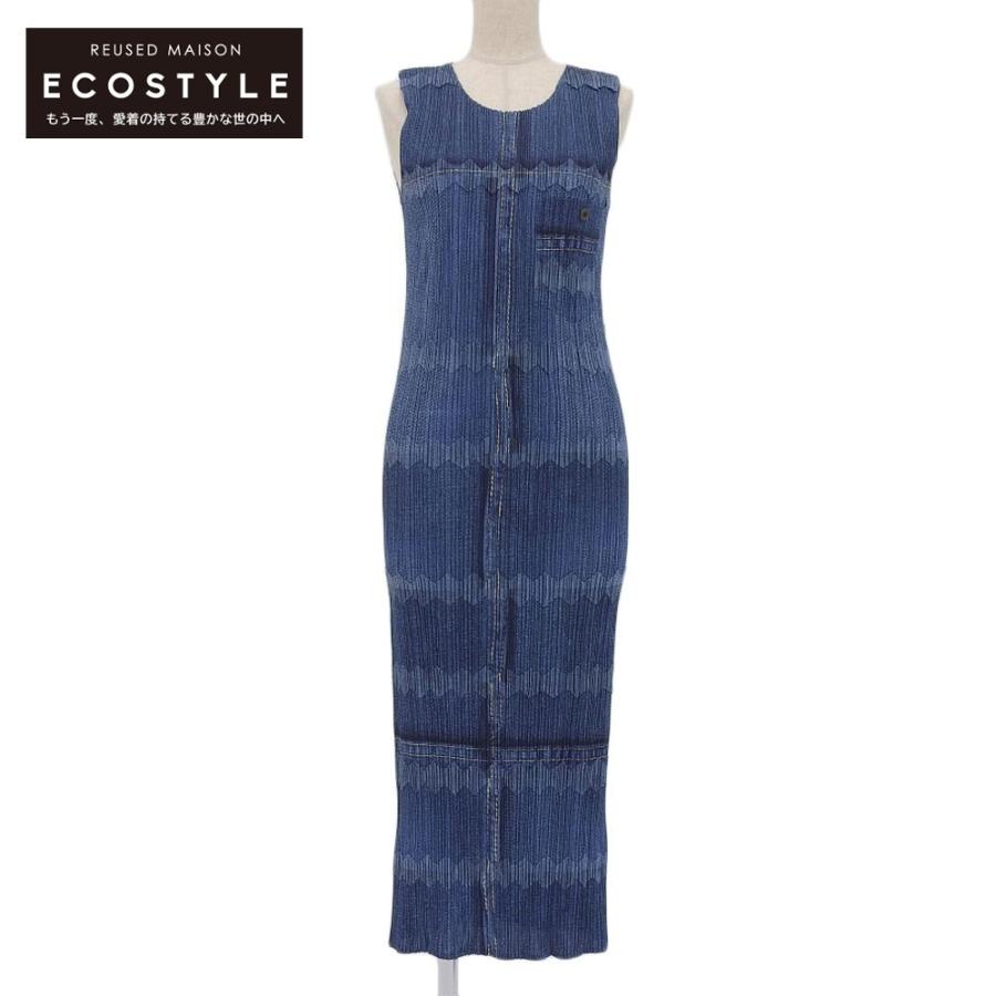 PLEATS PLEASE ISSEY MIYAKE プリーツプリーズ デニム転写プリント