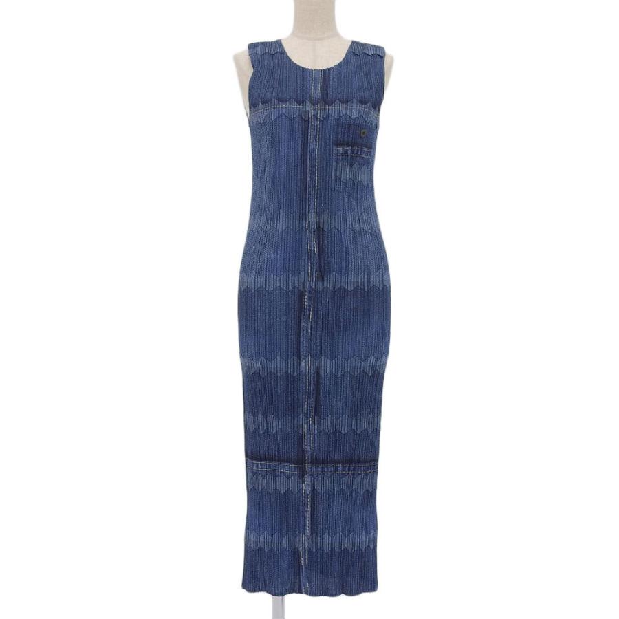 PLEATS PLEASE ISSEY MIYAKE プリーツプリーズ デニム転写プリント