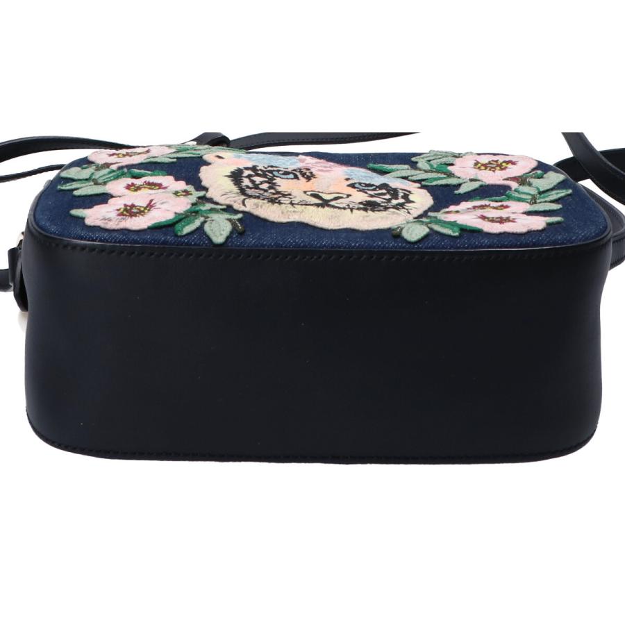 GUCCI（グッチ） 美品/ 456547 日本限定 デニムxレザー トラ フラワー