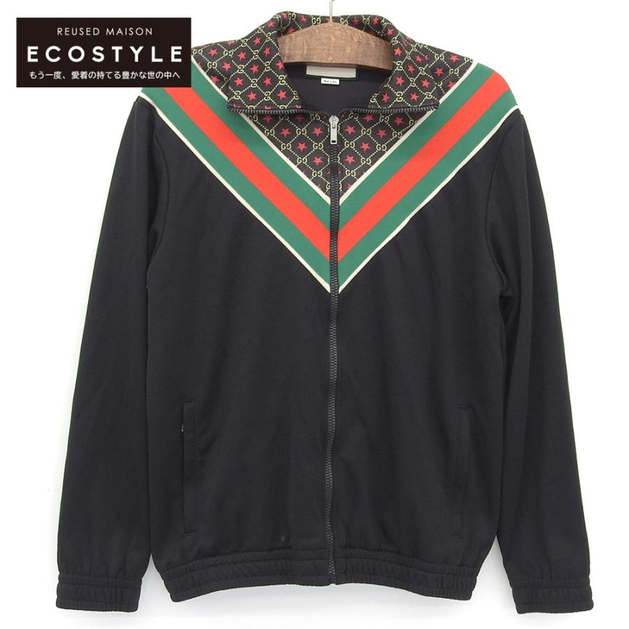 Gucci グッチ Ggスター ジャージー ジャケット メンズ ブラック Xs ブランドリユースショップエコスタイル 通販 Yahoo ショッピング